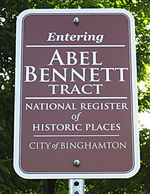 Abel Bennett Tract sign